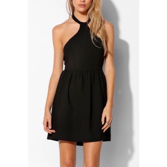 Urban Outfitters Dresses & Skirts - Urban Outfitters Sparkle & Fade Black Halter Dress